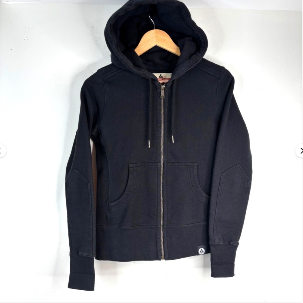 American Giant Heavyweight 100% Cotton Black Zip Hoodie XS
